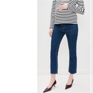 Hatch Sz 27  The Straight Leg Maternity Jean in True Blue